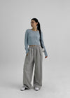 [MADE] Dunner Hill Lin Crop Col Bateau Tricot