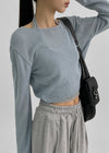 [MADE] Dunner Hill Lin Crop Col Bateau Tricot