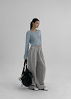 [MADE] Dunner Hill Lin Crop Col Bateau Tricot