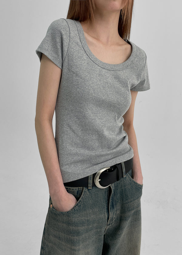 [MADE] Popuni U-Neck Short Sleeve T-Shirt