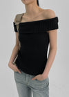[MADE] Marilu Tricot Off-Shoulder