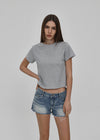 [B-BASIC] Camiseta corta de manga corta redonda fresca y lavable 2TAMAÑO
