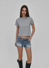 [B-BASIC] Camiseta corta de manga corta redonda fresca y lavable 2TAMAÑO