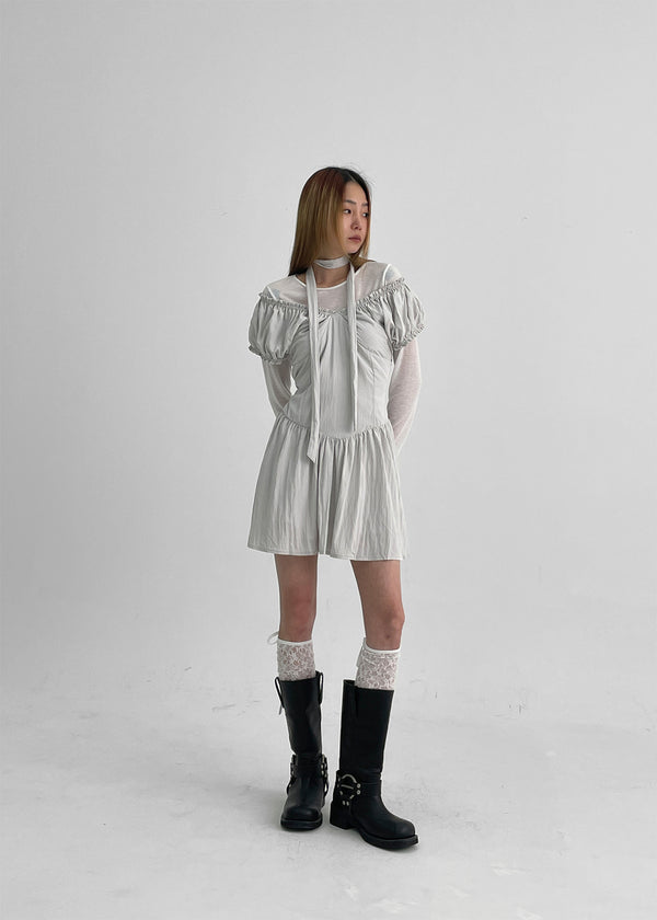 Daingel Layered Tencel Long Sleeve T-shirt