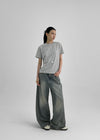 Penilla two-way wide denim pants