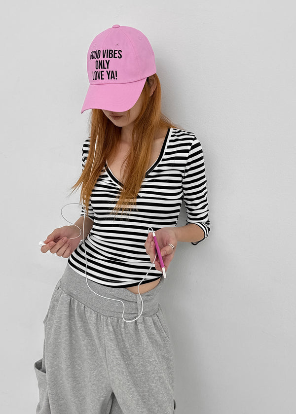 Ritu Color Lettering Ball Cap