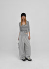Churobi Two-way Cargo Elastic Pants