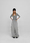 Churobi Two-way Cargo Elastic Pants