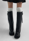 Zmov buckle folding long boots