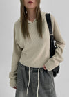 [MADE] Kinshu Cropped Raglan Hooded Knit