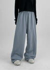 (UNISEX) DeKang incision wide string pants