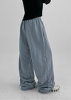 (UNISEX) DeKang incision wide string pants