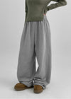 (UNISEX) DeKang incision wide string pants