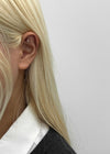 (SILVER 925) Pebble Cross Piercing