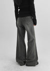 Shataring wide bootcut denim pants