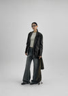 Shataring wide bootcut denim pants