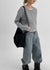 Camellia Suede Crossbody Bag