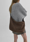 Camellia Suede Crossbody Bag