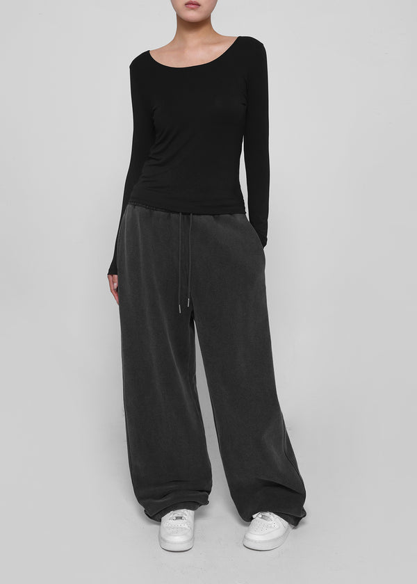 [B-BASIC] Tech Hit Basic U-Neck Long Sleeve T-Shirt (2TYPE)