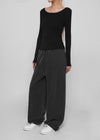 [B-BASIC] Tech Hit Basic U-Neck Long Sleeve T-Shirt (2TYPE)