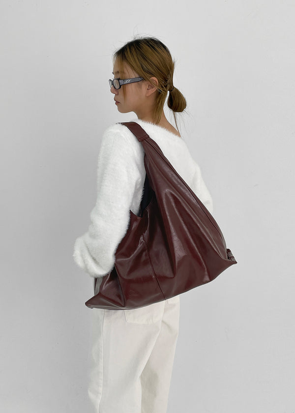 Oiseng Enamel Big Shoulder Bag