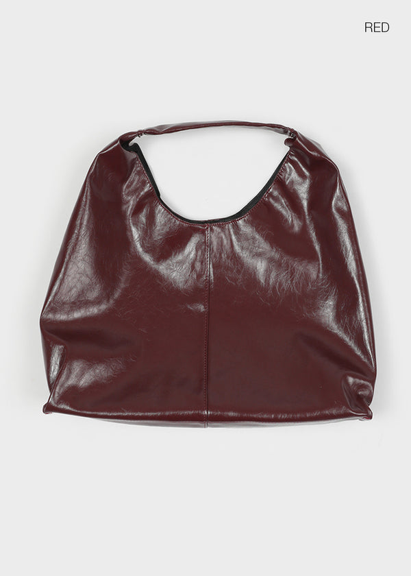 Oiseng Enamel Big Shoulder Bag