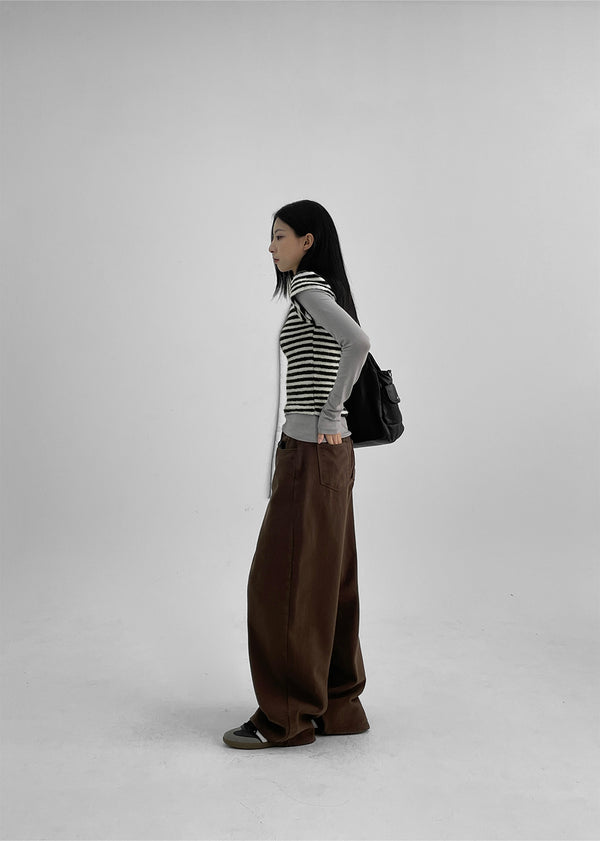 Helmon Stripe Unik Knit Short Sleeve T-shirt