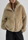 Peekaboo Fur Zip-up Jumper
