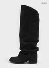 Bybang Folding Suede Long Boots