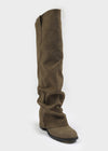 Bybang Folding Suede Long Boots