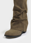 Bybang Folding Suede Long Boots
