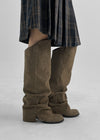 Bybang Folding Suede Long Boots