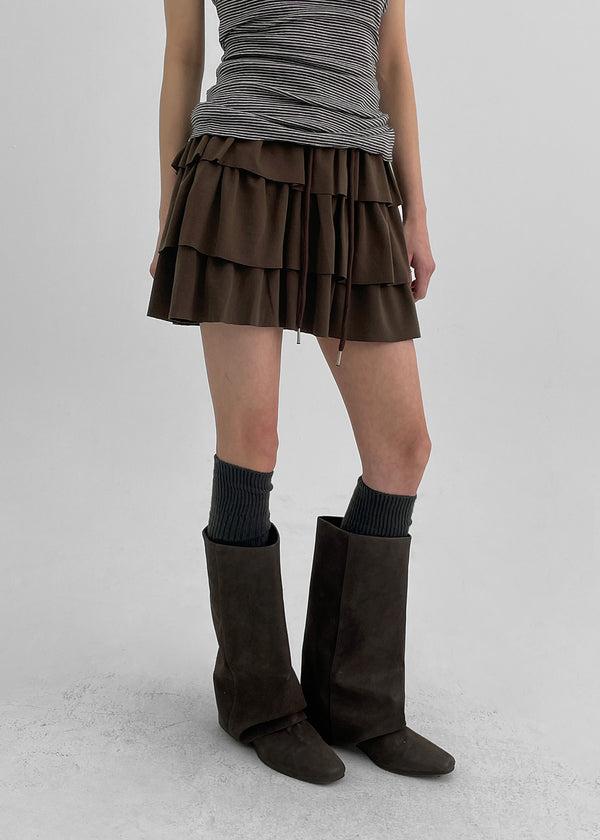 Bottes en cuir pliantes Showball