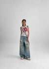 Erto Flower Printed Sleeveless Top