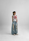 Erto Flower Printed Sleeveless Top