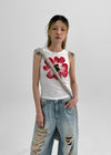 Erto Flower Printed Sleeveless Top