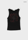 Erto Flower Printed Sleeveless Top