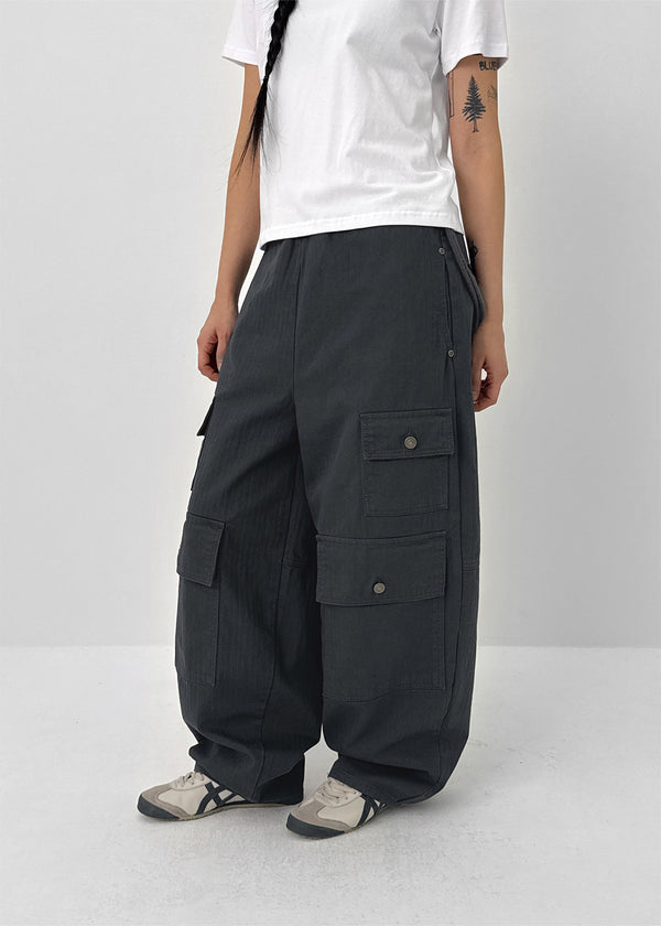 Norel Cargo Balloon Wide Pants