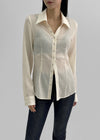 [MADE] Elsob Button Pleated Blouse
