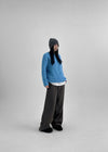 (UNISEX) Roll bendable fleece string pants