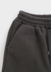 (UNISEX) Roll bendable fleece string pants
