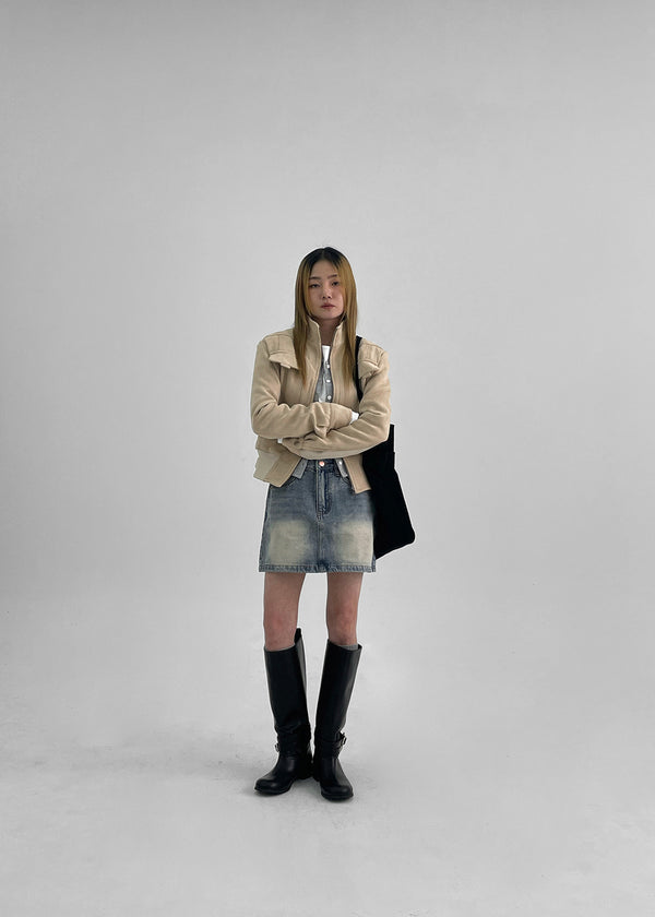 Lucie Basic Punching Cardigan