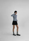 Romhetz Denim Mini Skirt Pants