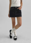 Romhetz Denim Mini Skirt Pants
