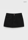 Romhetz Denim Mini Skirt Pants