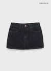 Romhetz Denim Mini Skirt Pants