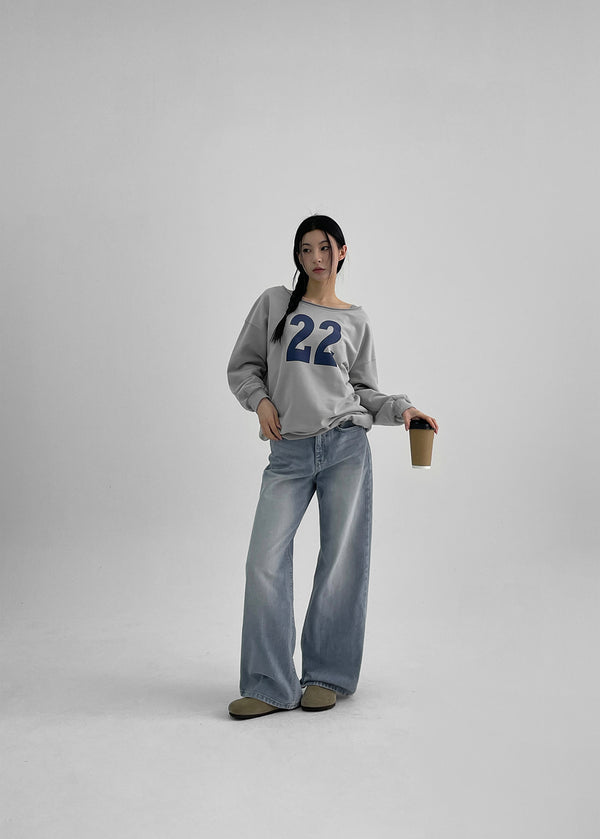 Dejoua Washing Wide Denim Pants