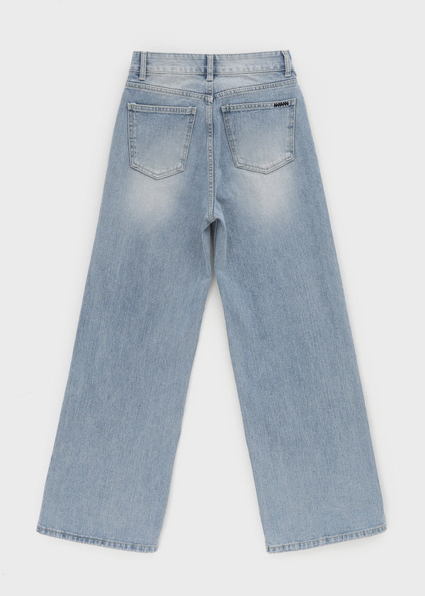 Dejoua Washing Wide Denim Pants