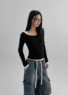 [MADE] Áo thun dài tay Uniqlo không lưng bằng Tencel mỏng manh