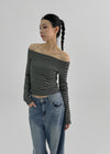 [MADE] Utah Off-Shoulder Long Sleeve T-Shirt